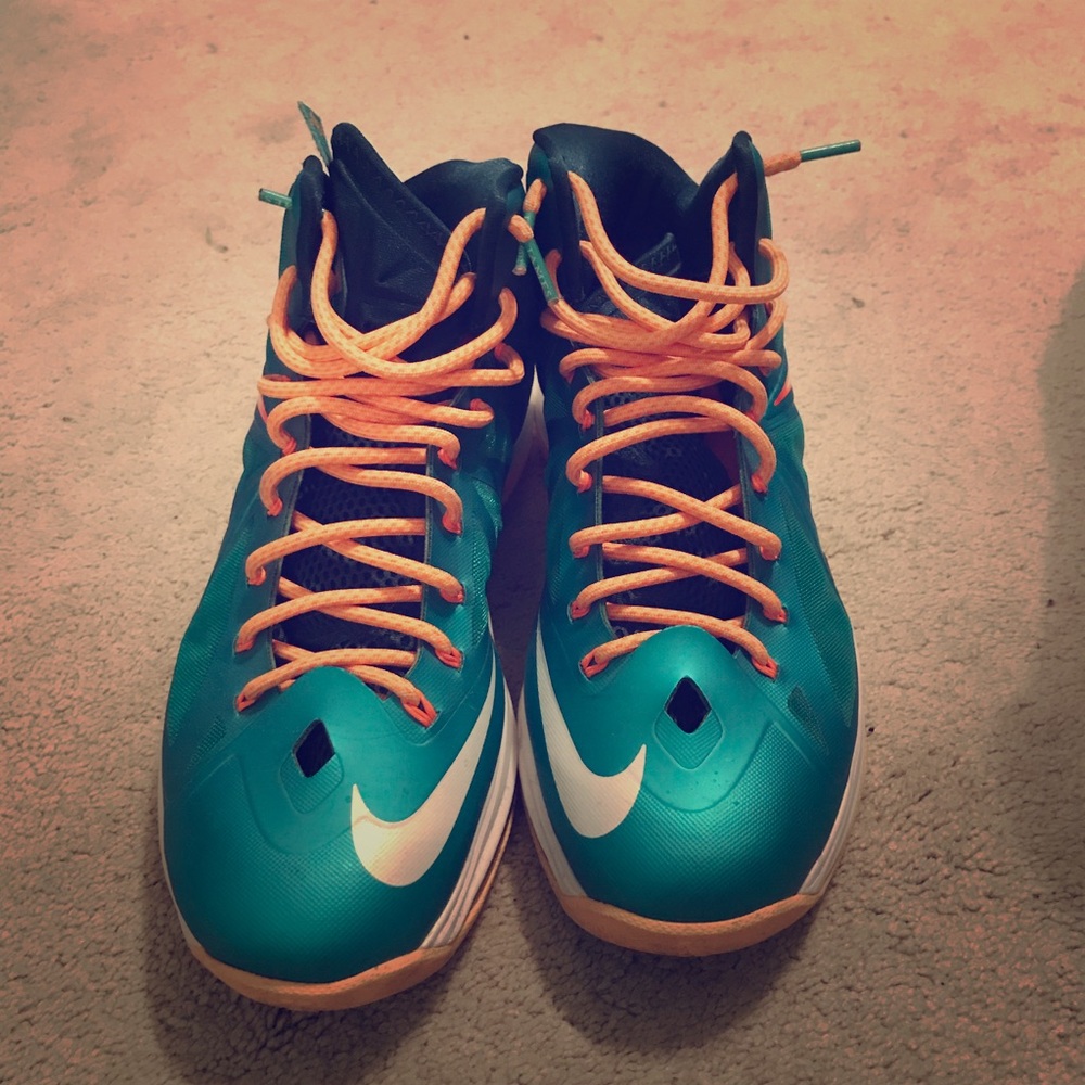 Lebron 10 Miami Dolphins Sneakers